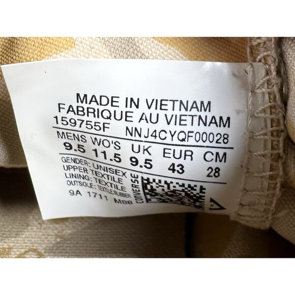 Men's Converse Tactical Alert CTAS Low Ox Black/Desert Camo Sneakers Sz 9.5 - Picture 9 of 9